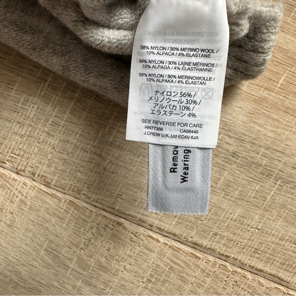 J.CREW | Women's Heather Dusk Grey V-Neck Pullover Sweater, Size Large - Picture 9 of 11